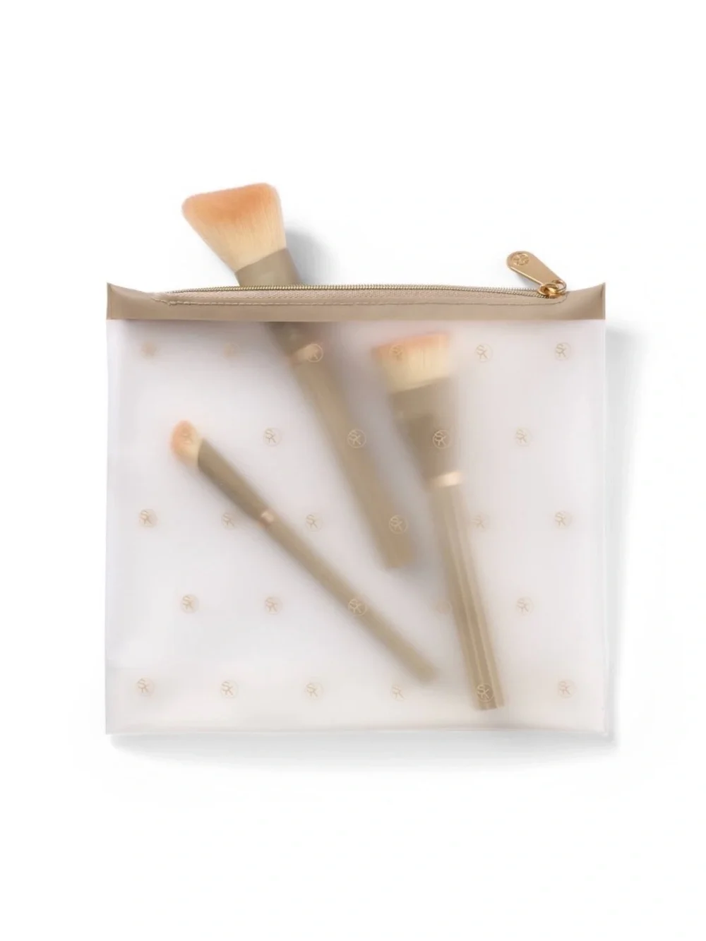 Makeup Brush Pouch in Cream